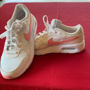 Nike Women's Pink and Cream Sneakers